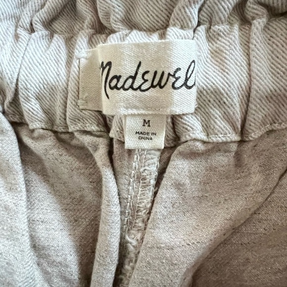 New Madewell Drawstring Pull-On Paperbag Shorts - Picture 10 of 11